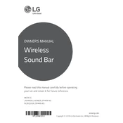 LG LAS485B LAS485B.DUSALLK Sound Bar manual cover