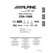 Alpine CDA-118M manual cover