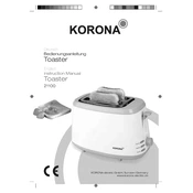 Korona 21100 Toaster manual cover