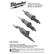 Milwaukee 5192 Grinder manual cover