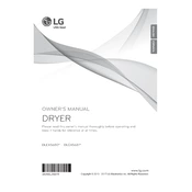 LG DLEX5680V DLEX5680V.ASSEEUS Dryer manual cover