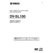 Yamaha DV-SL100 Disc Player manual cover