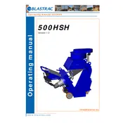 Blastrac 500HSH Blasting Machine manual cover