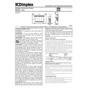 Dimplex 402E Heater manual cover