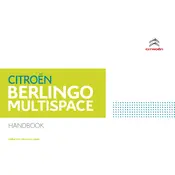 Citroën Berlingo 2013 Van manual cover