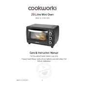 Cookworks 6996912 KR-92-23(C) Oven manual cover