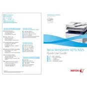 Xerox WorkCentre 3215 Printer manual cover