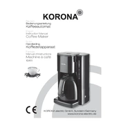 Korona 10411 Coffee Maker manual cover