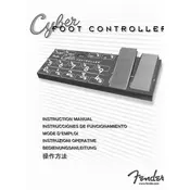 Fender Cyber Foot Controller 100V 50-60Hz JPN 022-9170-000 Pedal manual cover