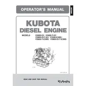 Kubota V3800-DI-T-E3 Engine manual cover