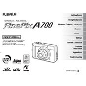 Fujifilm FinePix A700 Camera manual cover