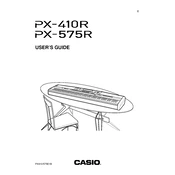 Casio PX410R Keyboard manual cover