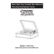 Pyle PVNTT5U Turntable manual cover