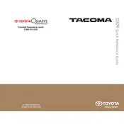 Toyota Tacoma 2009 Truck manual cover