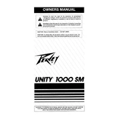 Peavey Unity 1000 SM Mixer manual cover