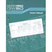 Yamaha GW50 Amplifier manual cover