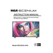 RCA Scenium SRC5035-UHD TV manual cover