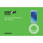 Samsung Galaxy Sol 3 Cricket Wireless SM-J336AZSZAIO Phone