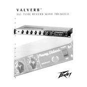 Peavey Valverb Amplifier manual cover