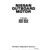 Nissan NSF25A Outboard Motor manual cover