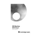 Cambridge Audio DVD 50 Series Player manual cover