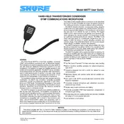 Shure 885TT Microphone manual cover