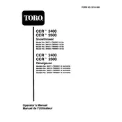 Toro CCR 2400 38411 Snow Thrower manual cover