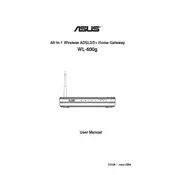 ASUS WL-600g Router manual cover