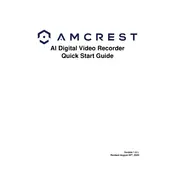 Amcrest AMDV5108-AI Video Recorder manual cover