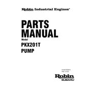 Subaru PKX201T Pump manual cover