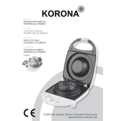 Korona 41010 Waffle Maker manual cover