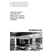 De Dietrich DTG1101X Hob manual cover