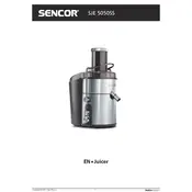 Sencor SSE 5050SS Juicer manual cover