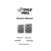 Pyle PPHP893 Speaker manual cover