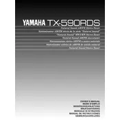 Yamaha TX-590RDS Tuner manual cover