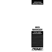 Peavey MIDI Manager MIDI System manual cover