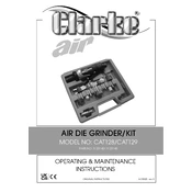 Clarke 3120142 CAT128 Air Die Grinder Kit manual cover