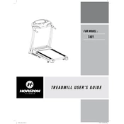 Horizon Fitness T401 2009 Treadmill manual cover