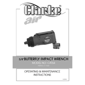 Clarke 3110720 CAT64 Butterfly Impact Wrench manual cover