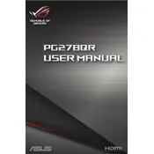 ASUS ROG SWIFT PG278QR Monitor manual cover