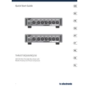 TC Electronic THRUST BQ250 manual cover