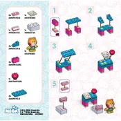 Mega Bloks Mattel Hello Kitty School DBX81 Construction Set manual cover