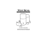 West Bend L-4669 6060 Yogurt Maker manual cover