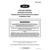 AGA Dual Control DC3 Cooker manual cover