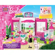 Mega Bloks Mattel Barbie Pet Shop DBM31 Construction Set manual cover