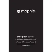 Mophie iPhone 11 Pro Juice Pack Access Battery Case manual cover