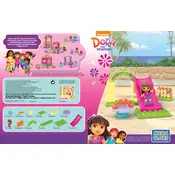 Mega Bloks Mattel Dora Fun Playground CNJ20 Construction Set manual cover