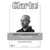 Clarke 8133816 SCS2 Safety Clear Spectacles manual cover