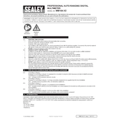 Sealey MM104.V2 Multimeter manual cover