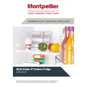 Montpellier MBUR201 Refrigerator manual cover